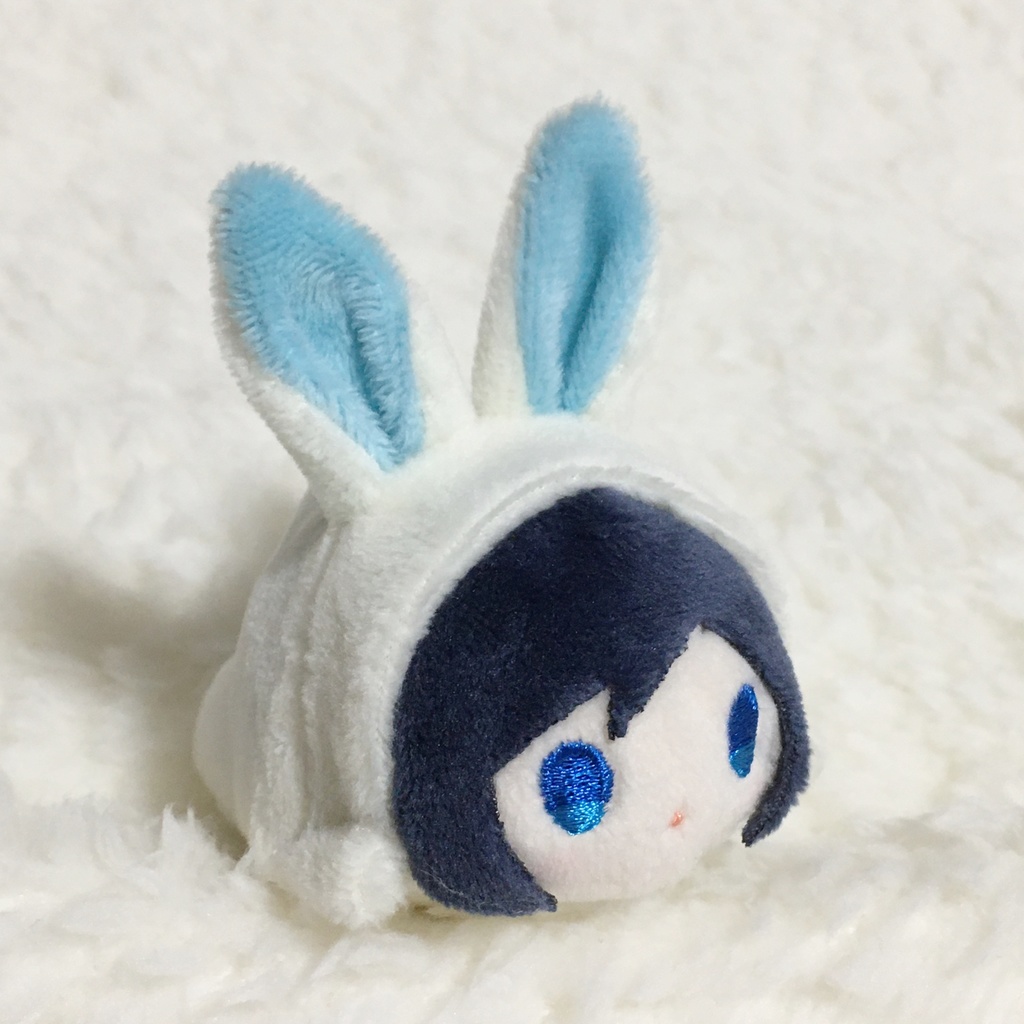 もちマスミニ着ぐるみ うさぎ ミルク&スカイブルー