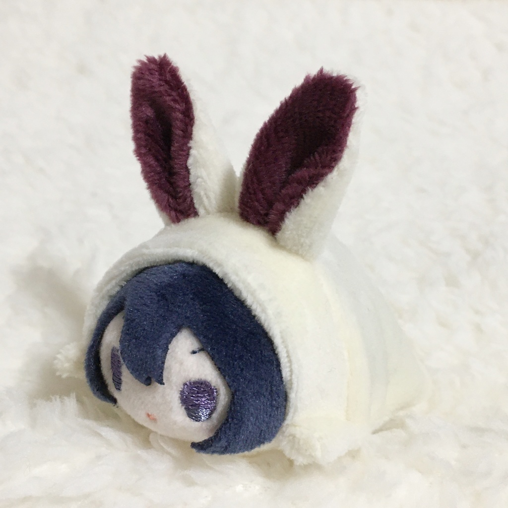 もちマスミニ着ぐるみ うさぎ ミルク&バーガンディー