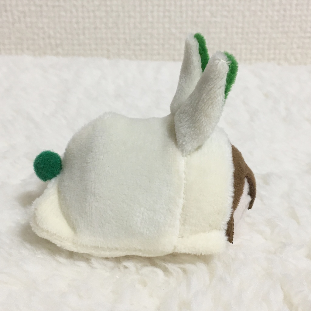 もちマスミニ着ぐるみ うさぎ ミルク&グリーン