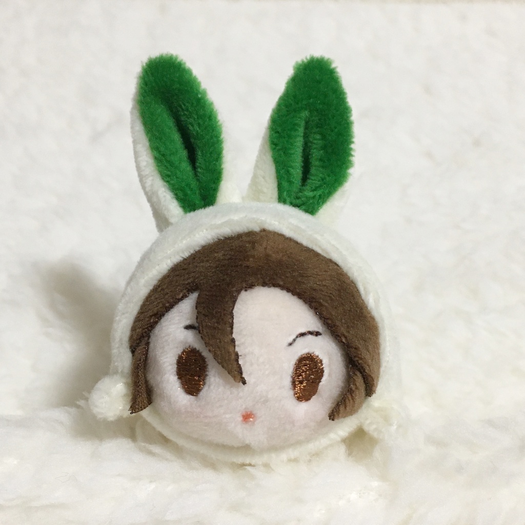 もちマスミニ着ぐるみ　うさぎ　ミルク＆グリーン