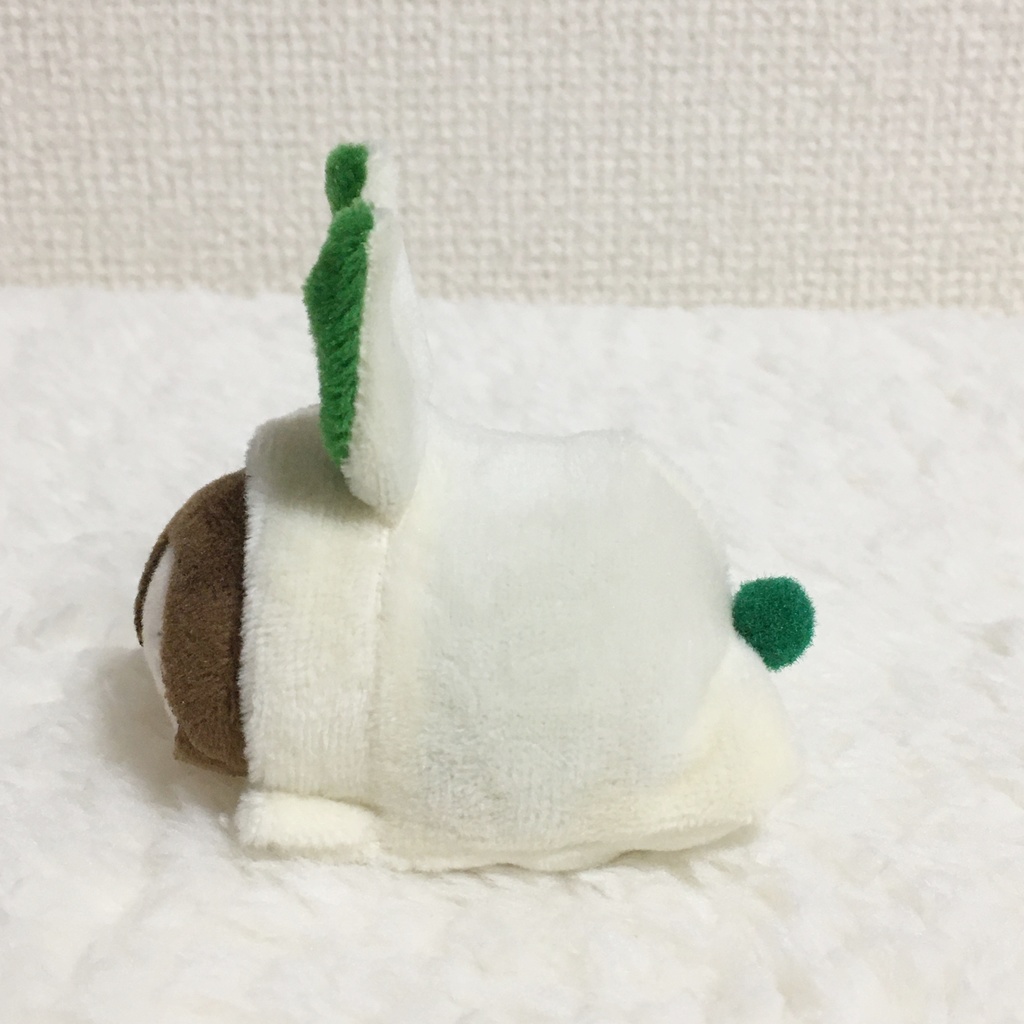 もちマスミニ着ぐるみ うさぎ ミルク&グリーン