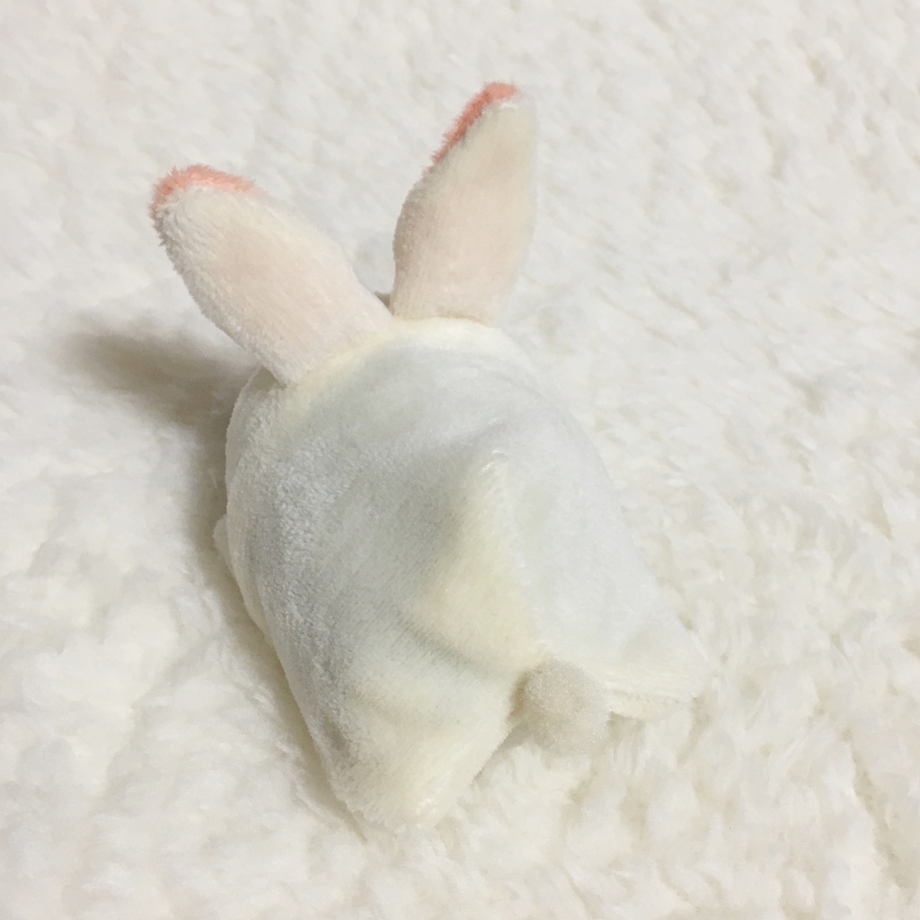 もちマスミニ着ぐるみ うさぎ ミルク&サーモンピンク