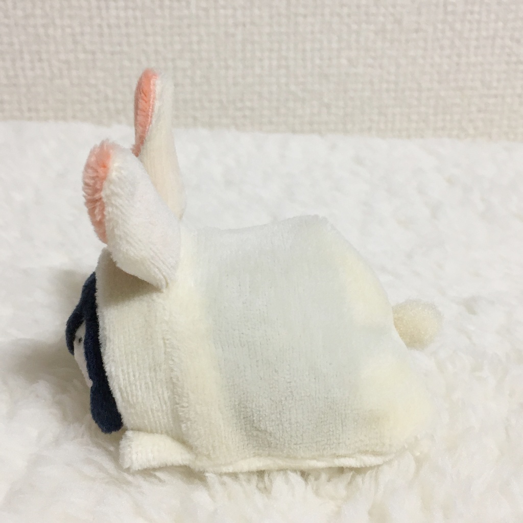 もちマスミニ着ぐるみ うさぎ ミルク&サーモンピンク