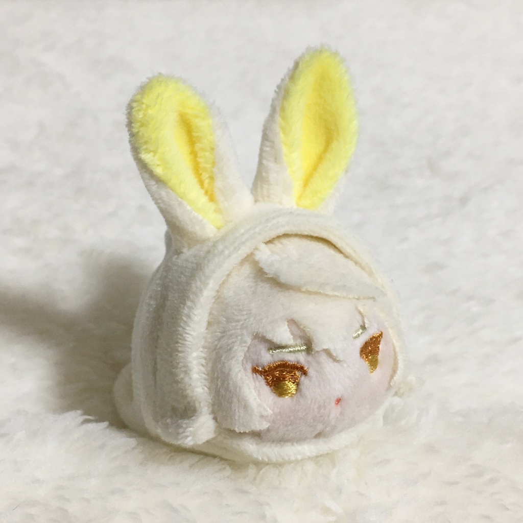 もちマスミニ着ぐるみ うさぎ ミルク&レモンイエロー