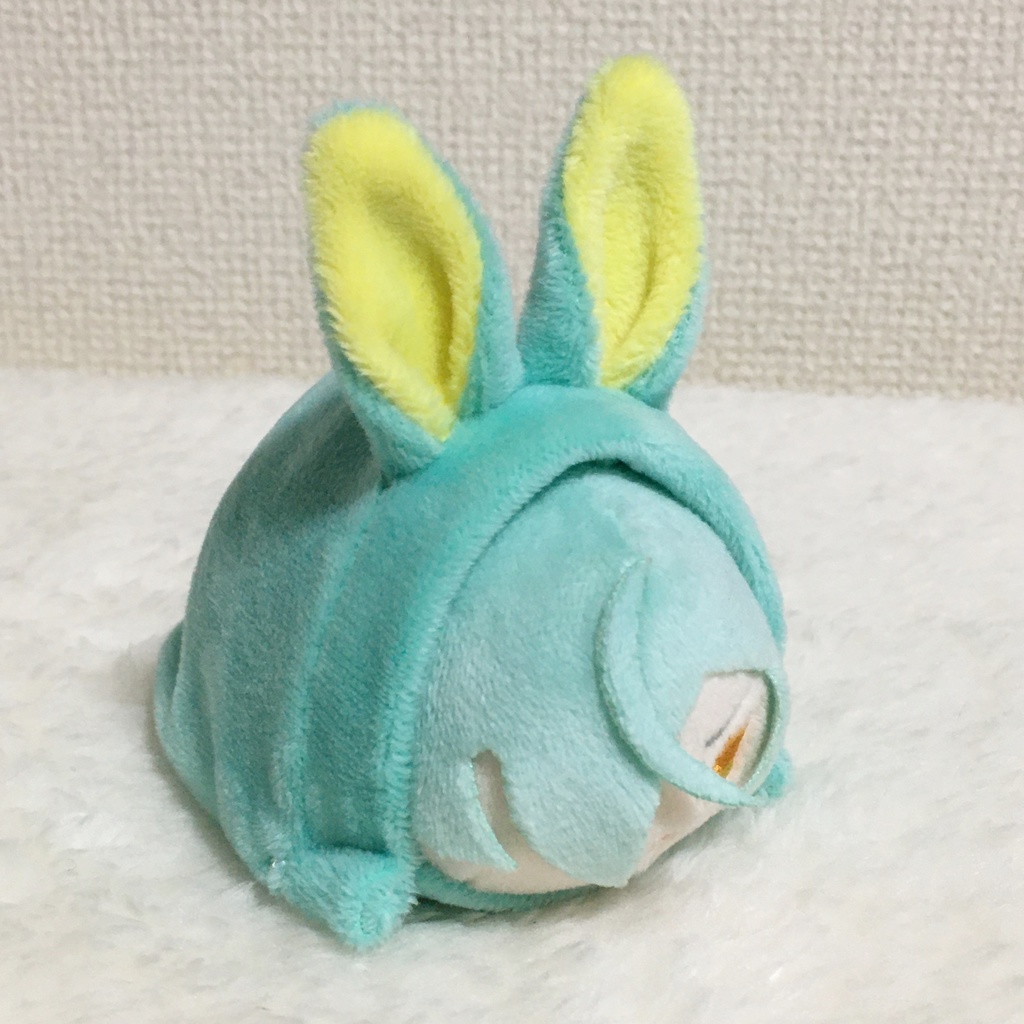 もちマス/もちころりん着ぐるみ うさぎ ミントグリーン&レモンイエロー