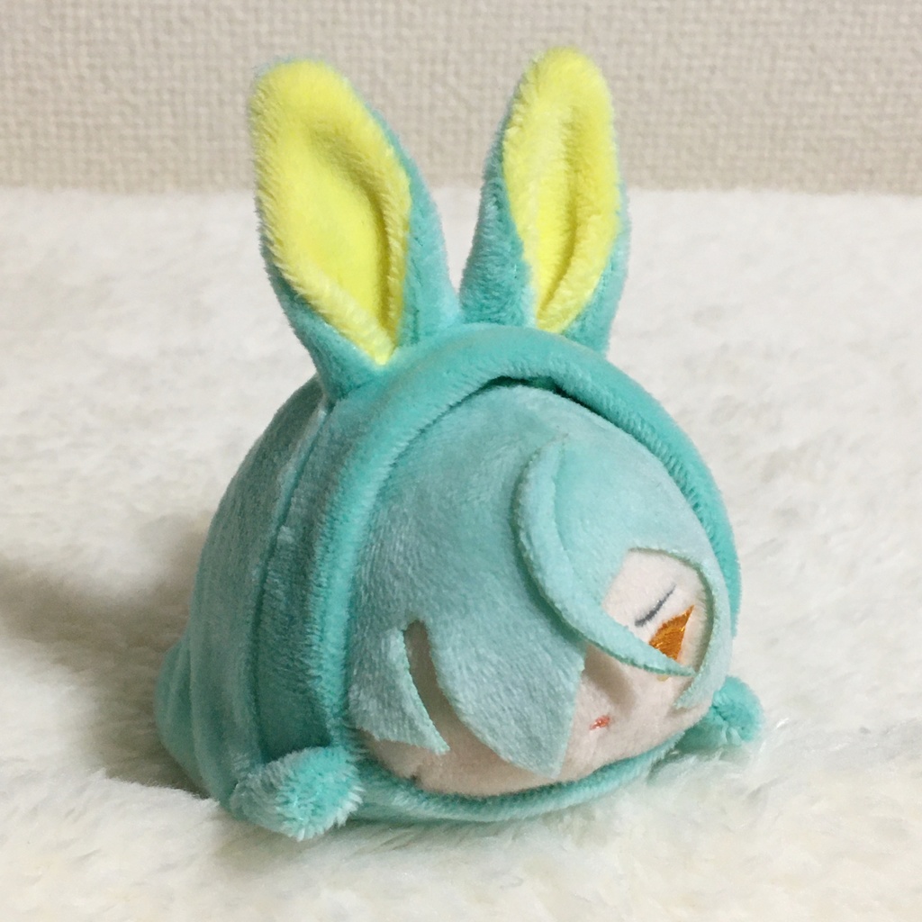 もちマス/もちころりん着ぐるみ うさぎ ミントグリーン&レモンイエロー