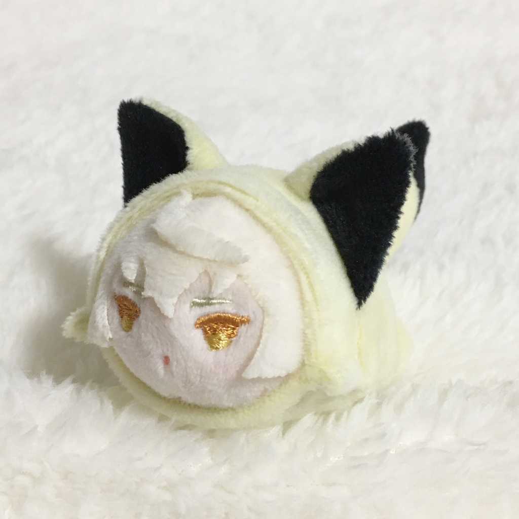 もちマスミニ着ぐるみ きつね クリームイエロー&ブラック