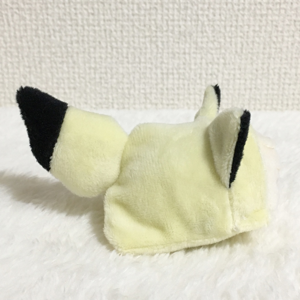 もちマスミニ着ぐるみ きつね クリームイエロー&ブラック