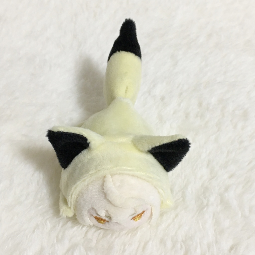 もちマスミニ着ぐるみ きつね クリームイエロー&ブラック