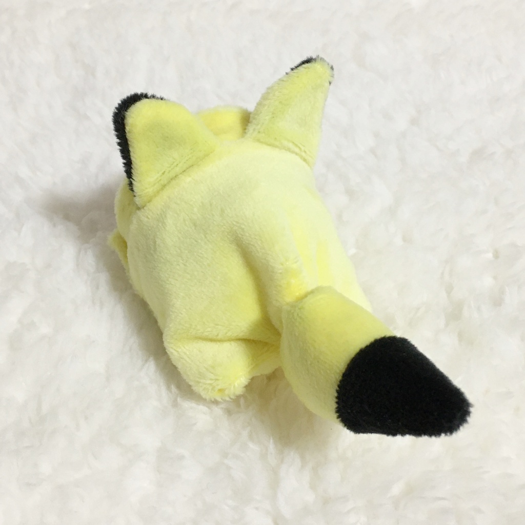 もちマスミニ着ぐるみ きつね レモンイエロー&ブラック