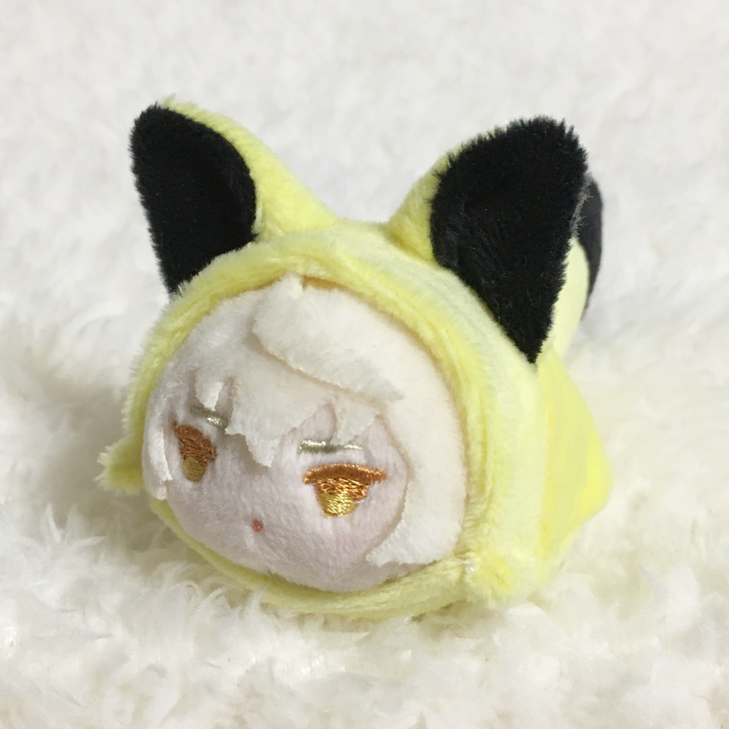 もちマスミニ着ぐるみ きつね レモンイエロー&ブラック