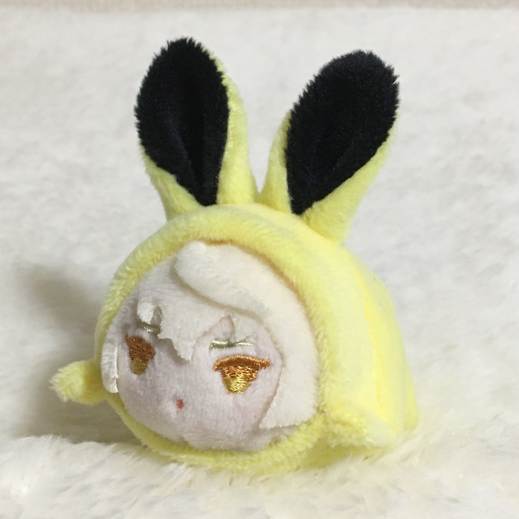 もちマスミニ着ぐるみ うさぎ レモンイエロー&ブラック