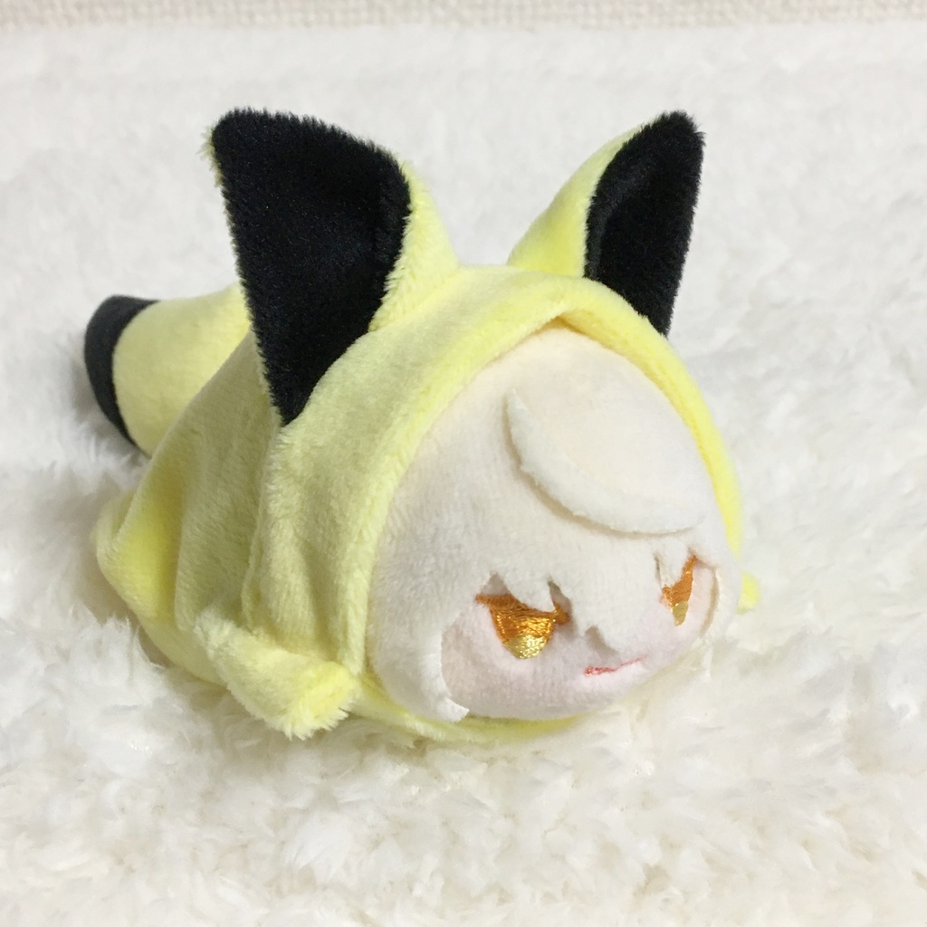 もちマス/もちころりん着ぐるみ きつね レモンイエロー&ブラック