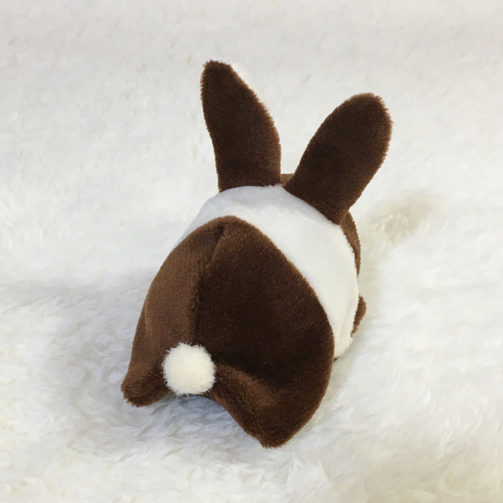 もちマスミニ着ぐるみ うさぎ ブラウン&ミルク(ツートン)