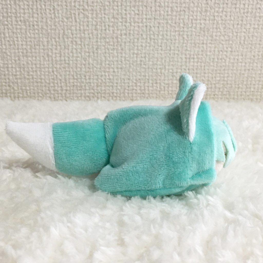 もちマスミニ着ぐるみ きつね ミントグリーン
