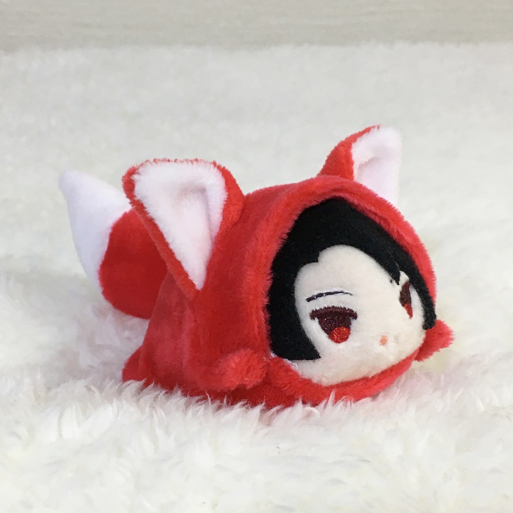 もちマスミニ着ぐるみ きつね レッド