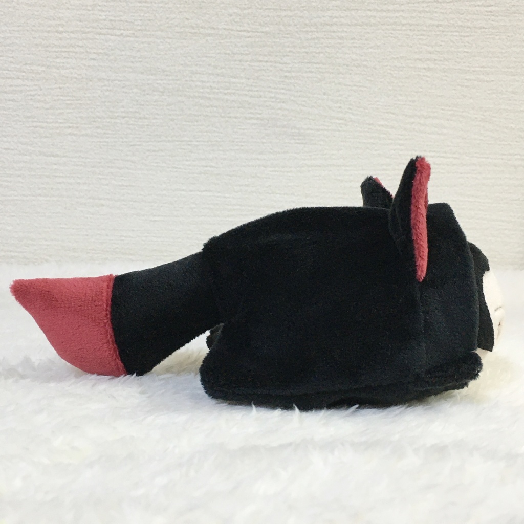 もちマス/もちころりん着ぐるみ きつね ブラック&ワインレッド