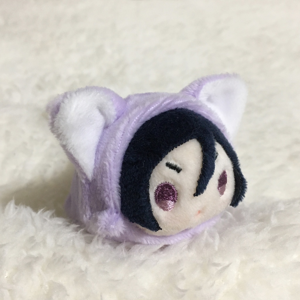 もちマスミニ着ぐるみ ねこ(折れ耳) ラベンダー