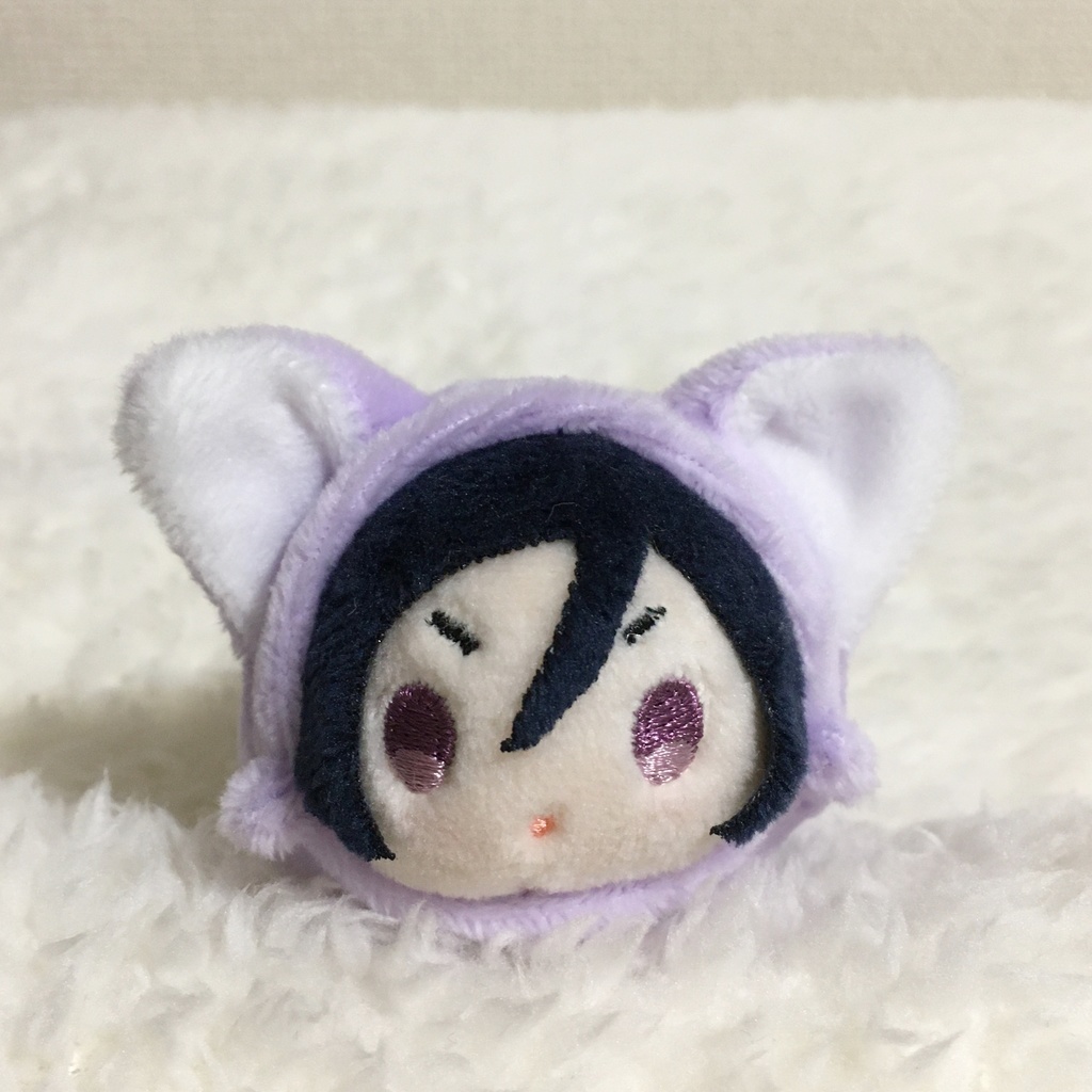 もちマスミニ着ぐるみ ねこ(折れ耳) ラベンダー