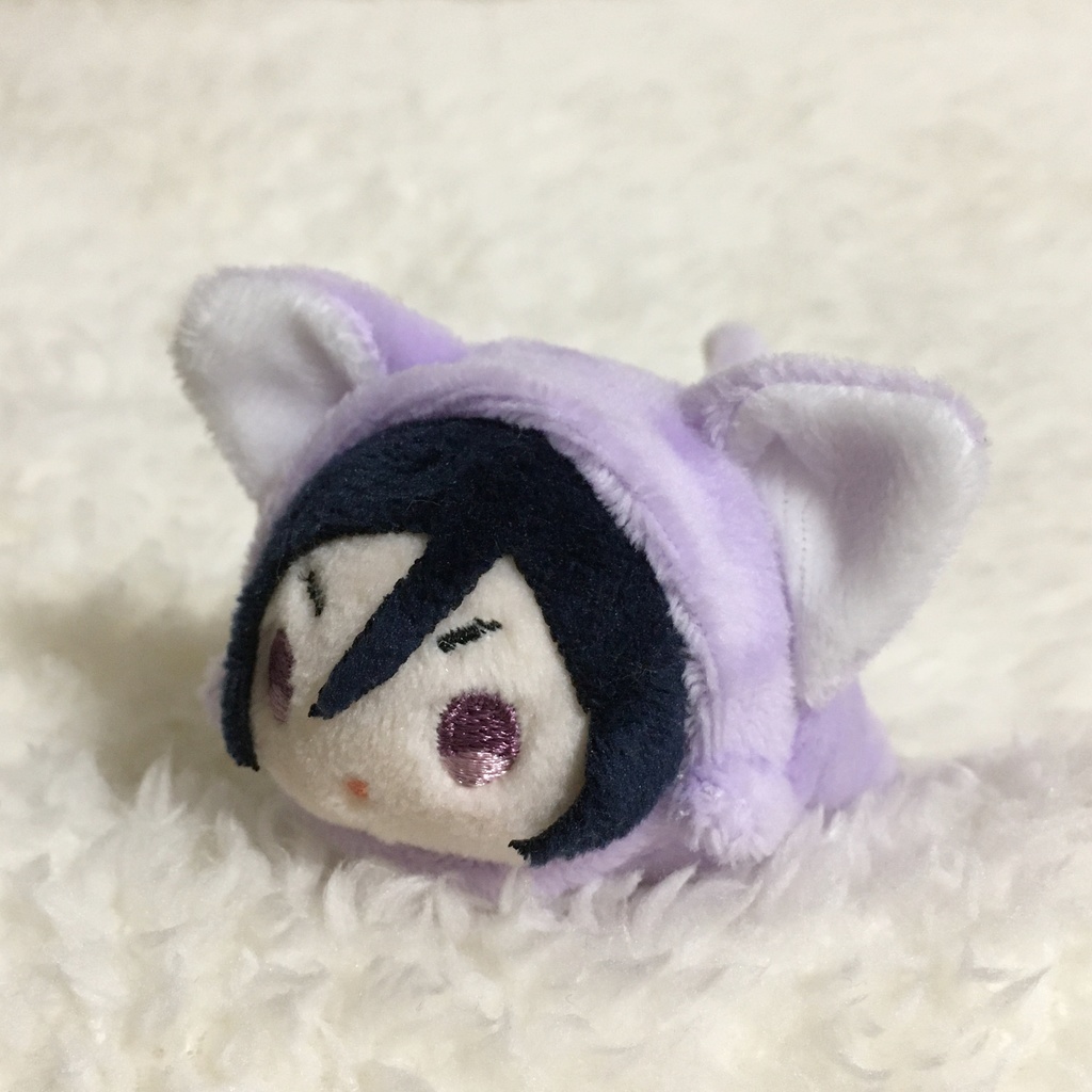 もちマスミニ着ぐるみ ねこ(折れ耳) ラベンダー