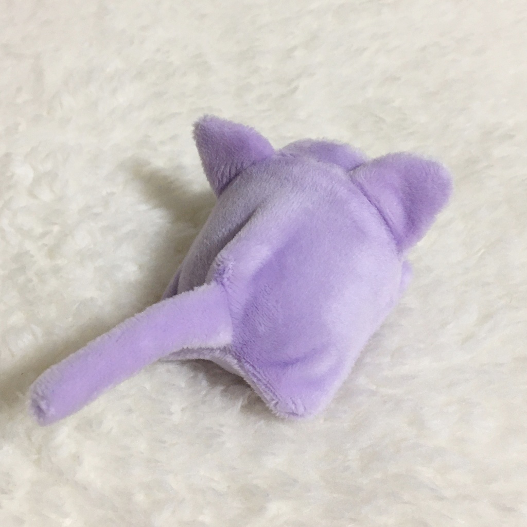 もちマスミニ着ぐるみ ねこ(折れ耳) ラベンダー