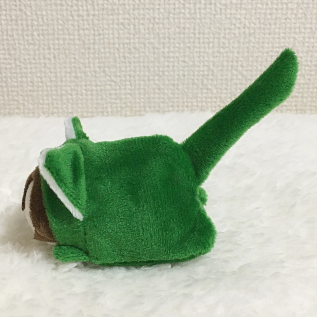 もちマスミニ着ぐるみ ねこ モスグリーン