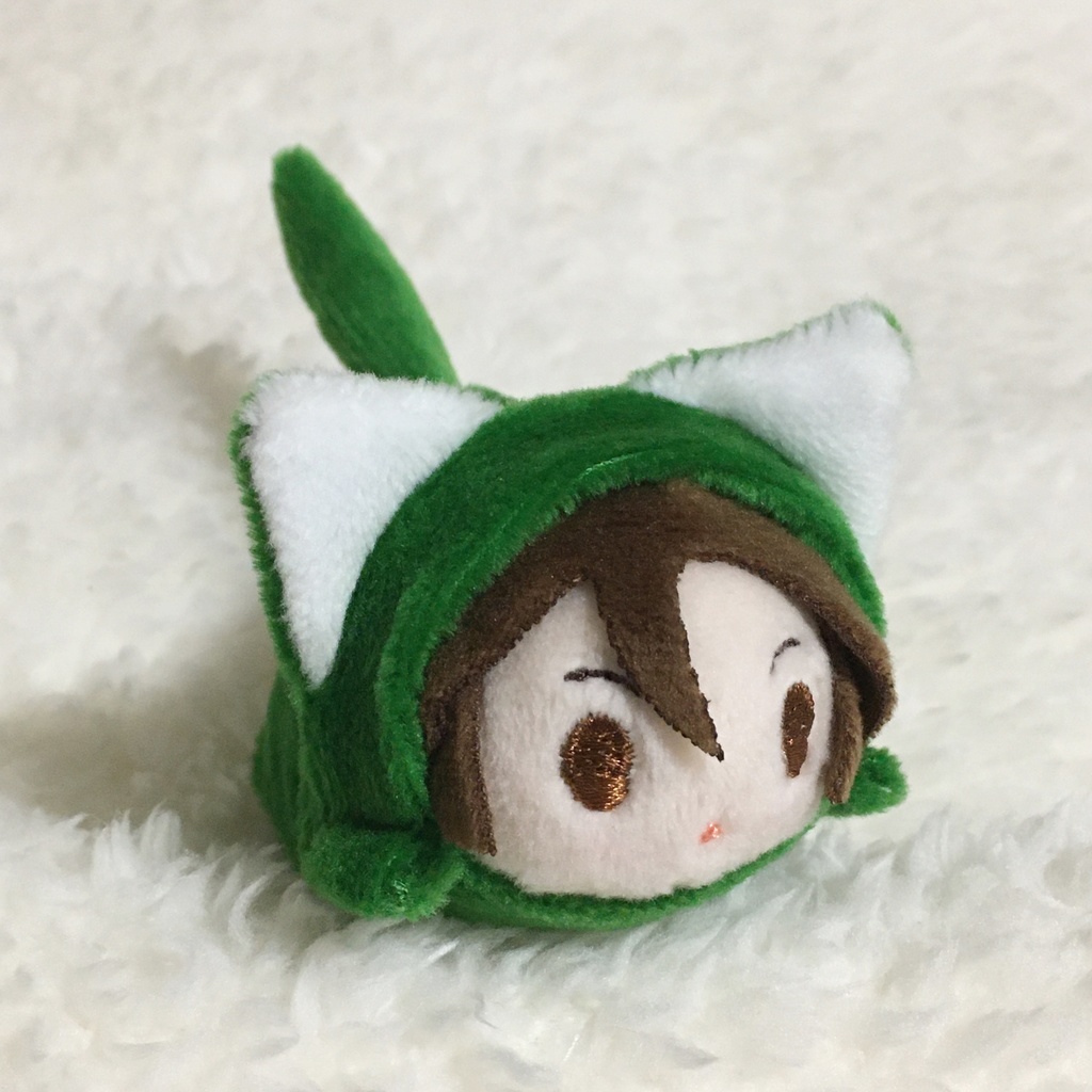 もちマスミニ着ぐるみ ねこ モスグリーン