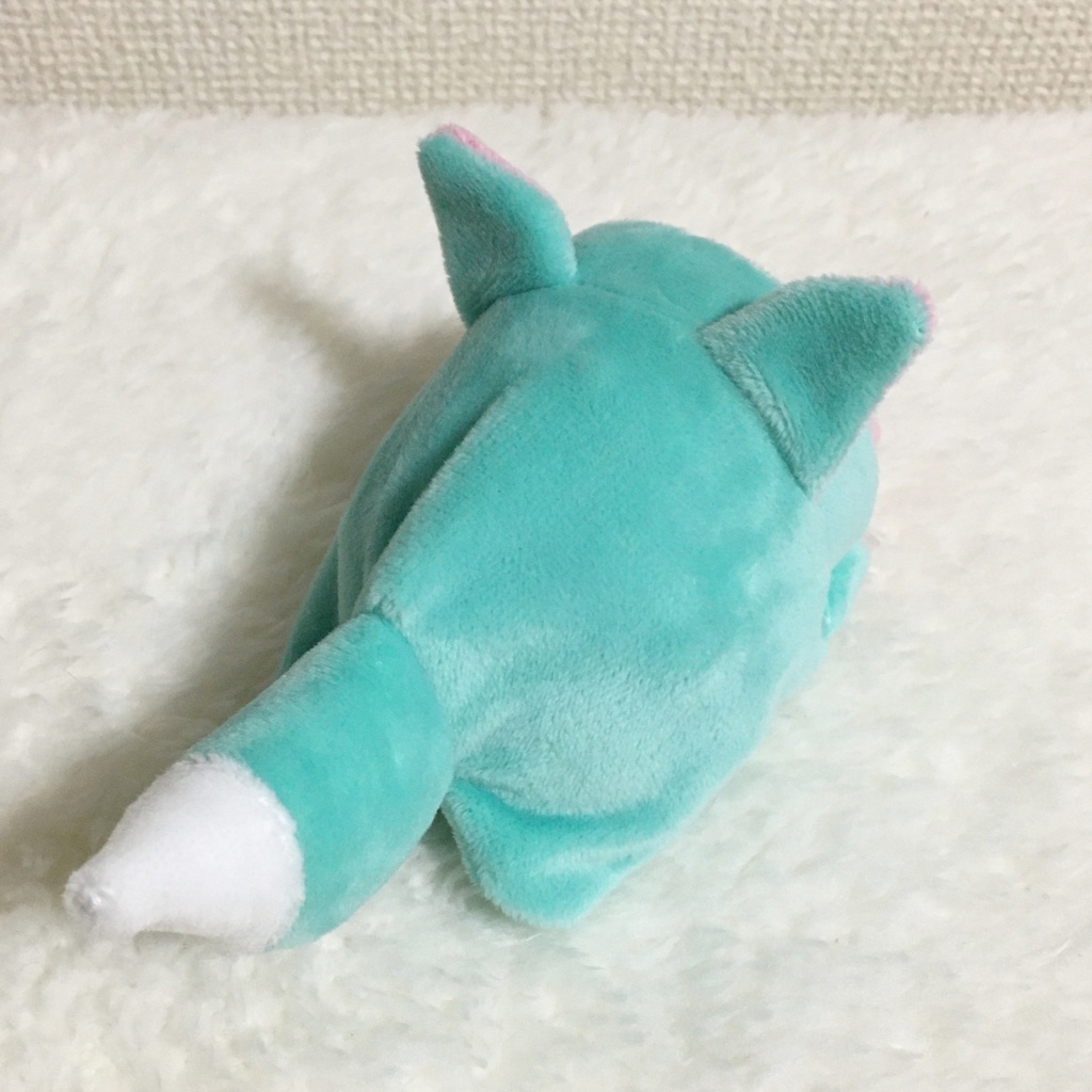 もちころりん/もちマス着ぐるみ きつね ミントグリーン&ピンク