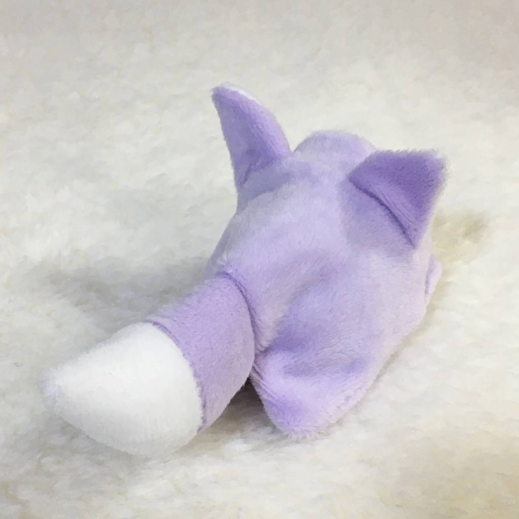 もちマスミニ着ぐるみ きつね ラベンダー