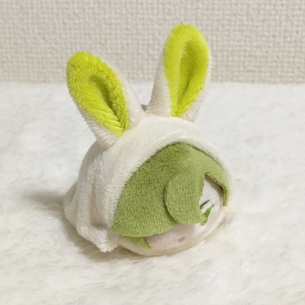 もちマスミニ着ぐるみ うさぎ ミルク&若草色