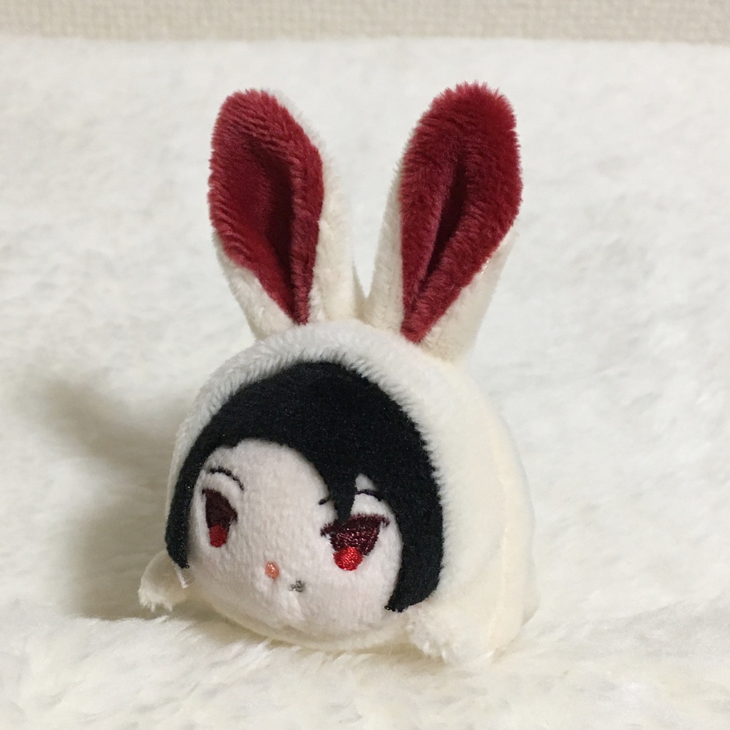 もちマスミニ着ぐるみ うさぎ ミルク&ワインレッド