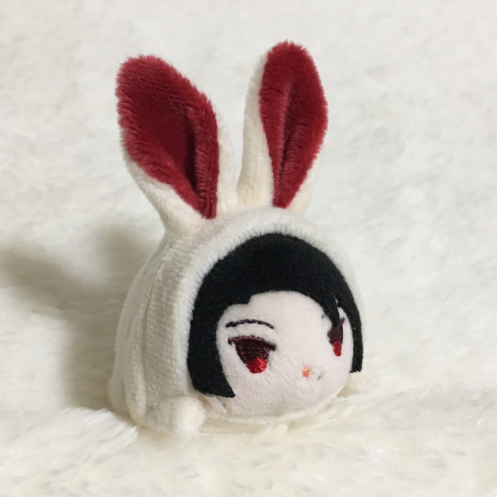 もちマスミニ着ぐるみ うさぎ ミルク&ワインレッド