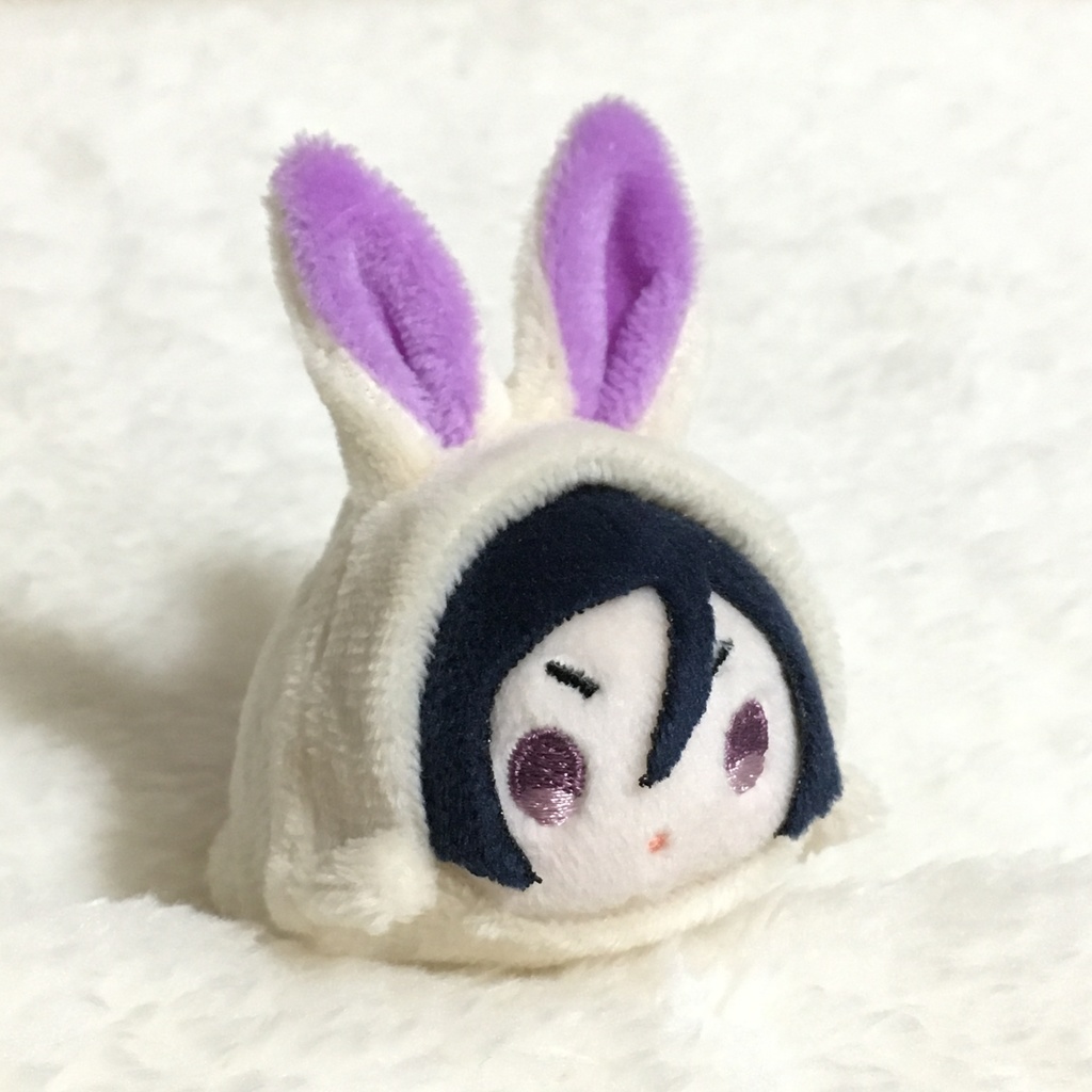 もちマスミニ着ぐるみ うさぎ ミルク&パープル