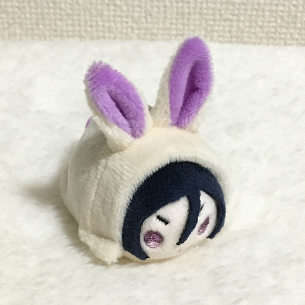 もちマスミニ着ぐるみ うさぎ ミルク&パープル