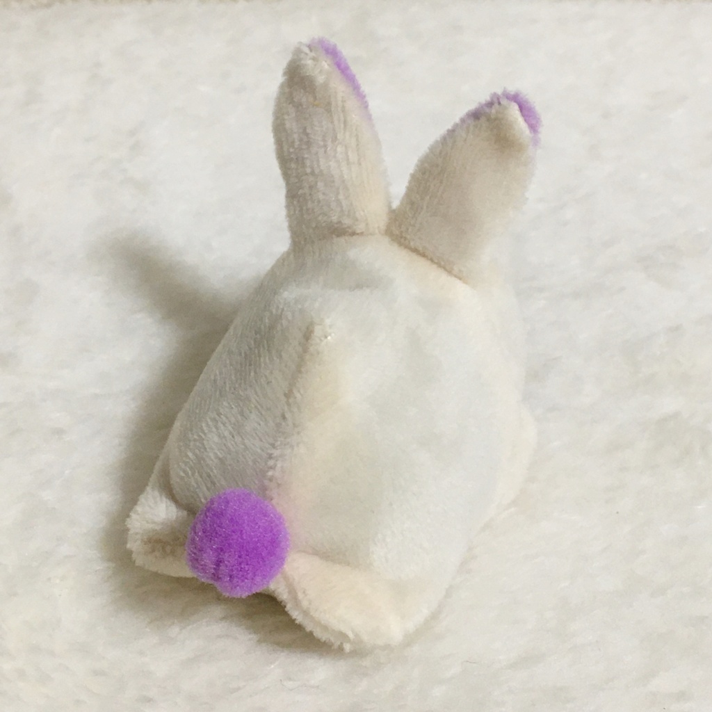 もちマスミニ着ぐるみ うさぎ ミルク&パープル