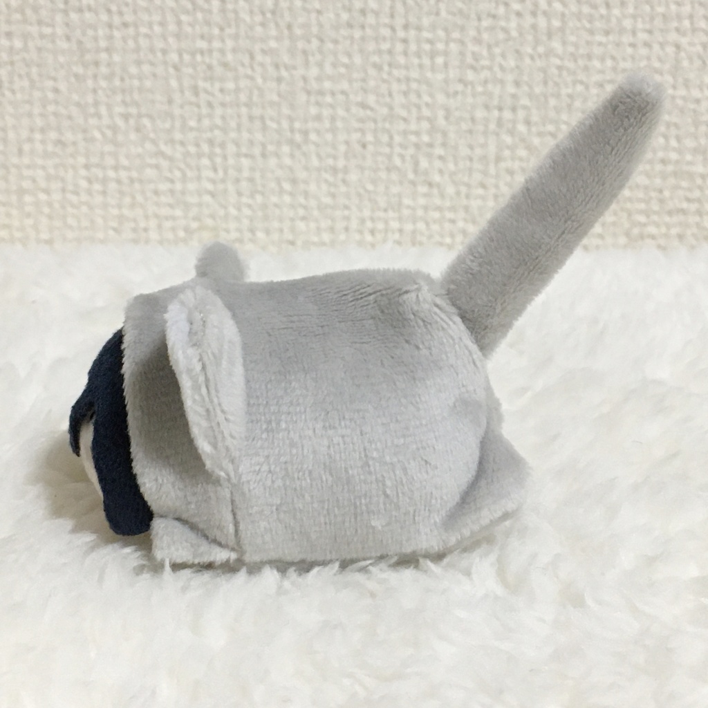 もちマスミニ着ぐるみ ねこ(折れ耳) ライトグレー