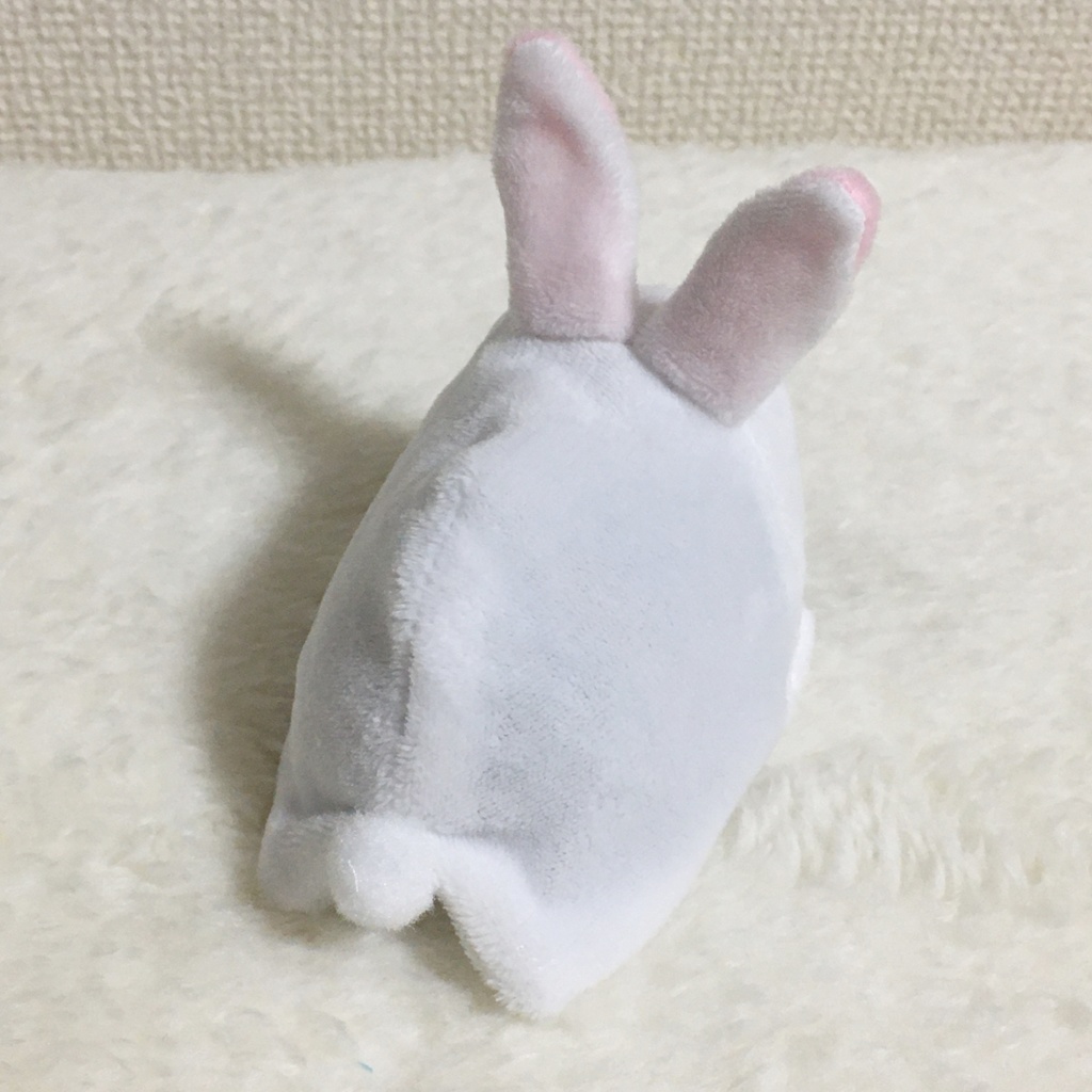 もちマス/もちころりん着ぐるみ うさぎ ホワイト&ベビーピンク