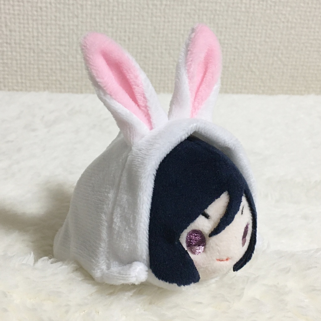 もちマス/もちころりん着ぐるみ うさぎ ホワイト&ベビーピンク