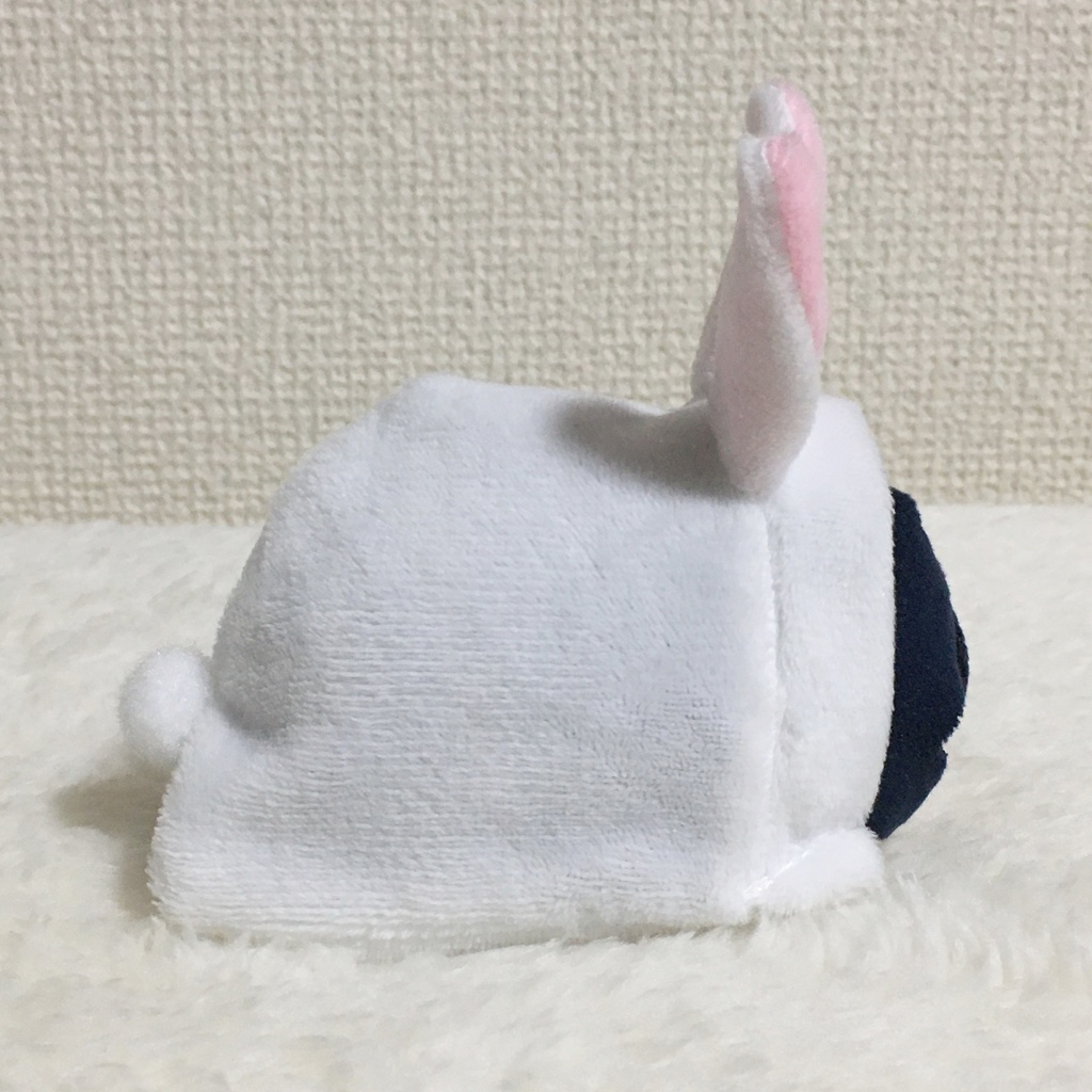 もちマス/もちころりん着ぐるみ うさぎ ホワイト&ベビーピンク