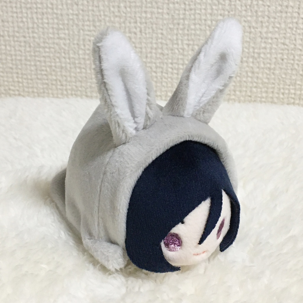 もちマス/もちころりん着ぐるみ うさぎ ライトグレー