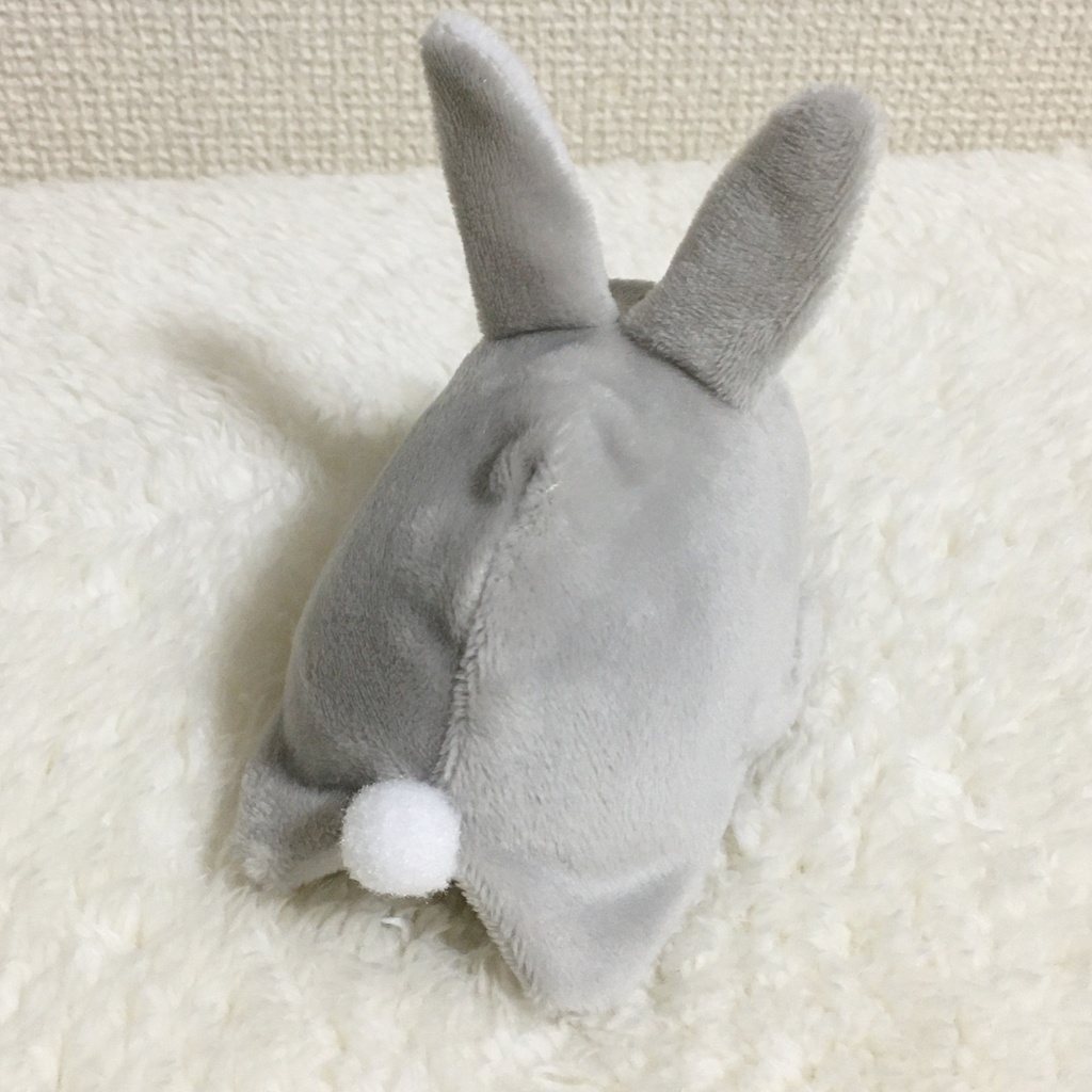 もちマス/もちころりん着ぐるみ うさぎ ライトグレー