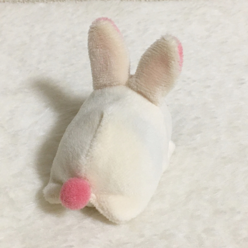 もちマスミニ着ぐるみ うさぎ ミルク&コーラルピンク