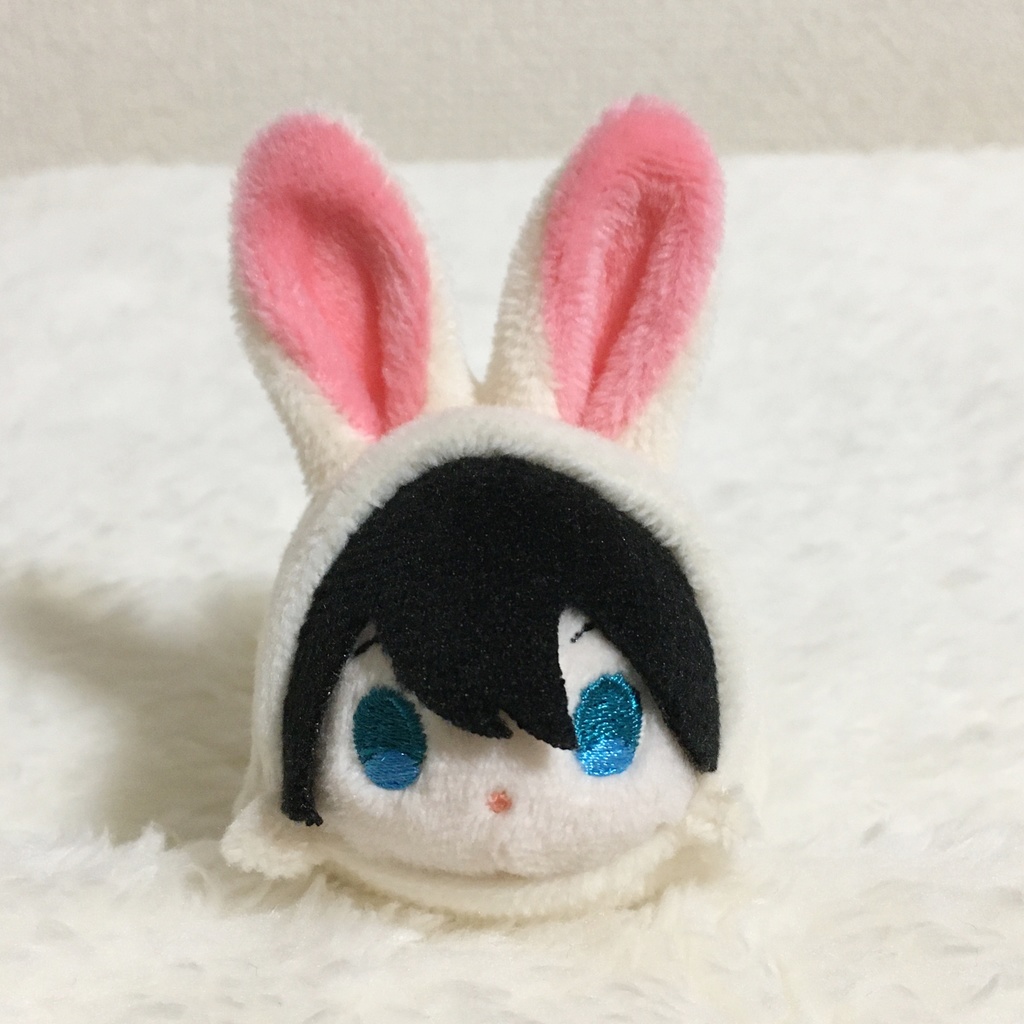 もちマスミニ着ぐるみ　うさぎ　ミルク＆コーラルピンク