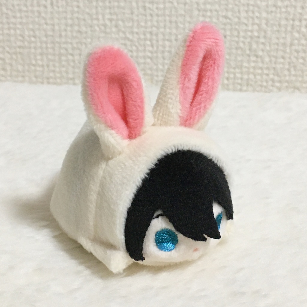 もちマスミニ着ぐるみ うさぎ ミルク&コーラルピンク