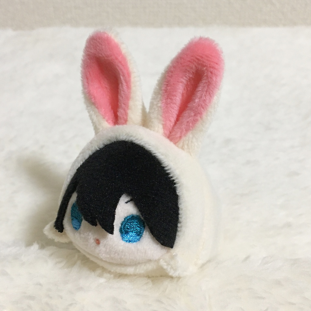 もちマスミニ着ぐるみ うさぎ ミルク&コーラルピンク