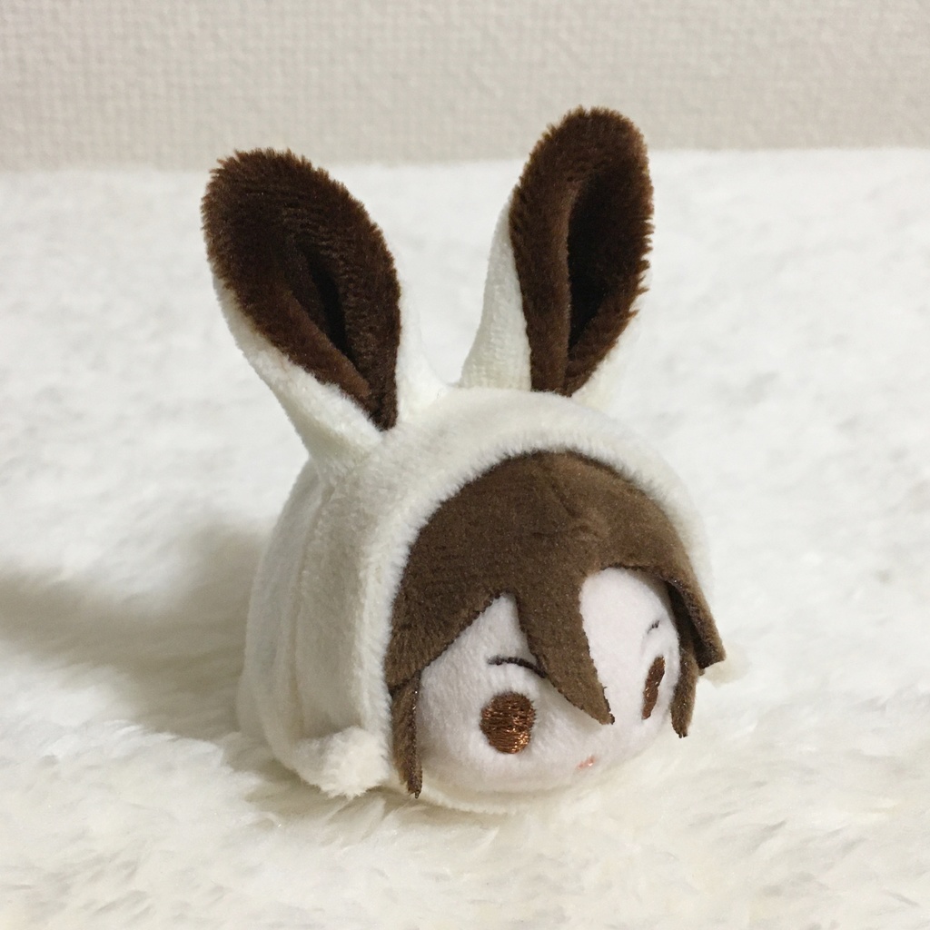 もちマスミニ着ぐるみ うさぎ ミルク&ブラウン