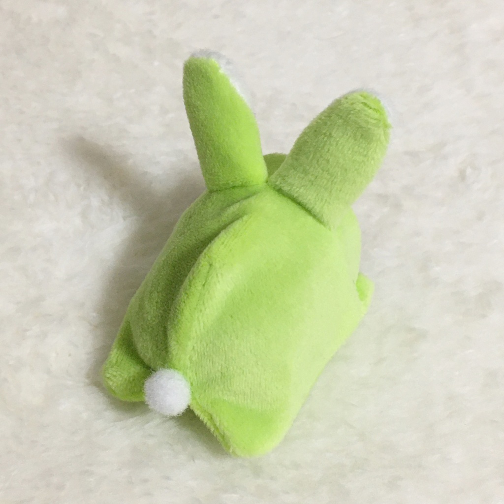 もちマスミニ着ぐるみ うさぎ ライムグリーン