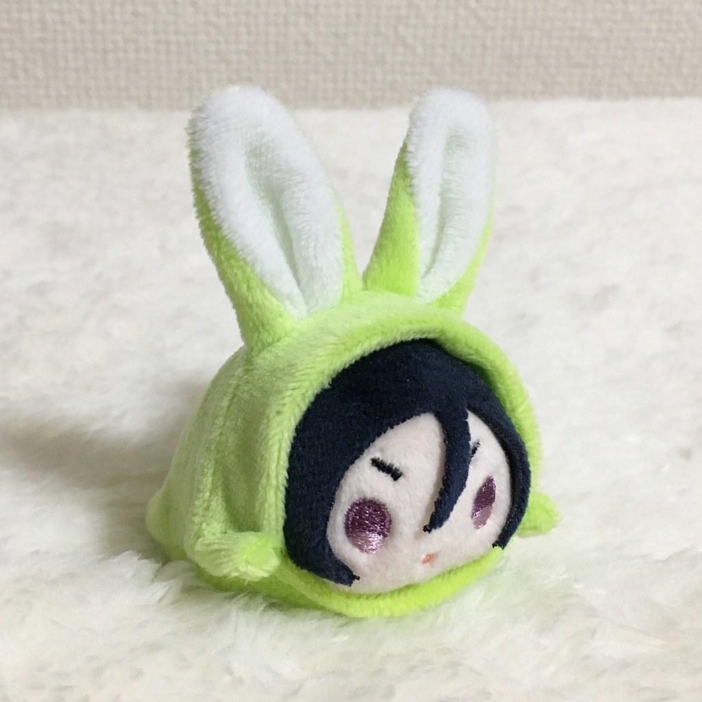 もちマスミニ着ぐるみ うさぎ ライムグリーン
