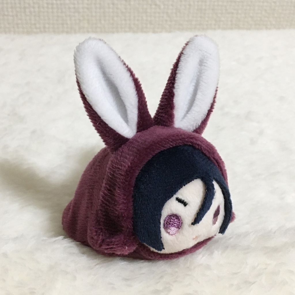 もちマスミニ着ぐるみ うさぎ バーガンディー