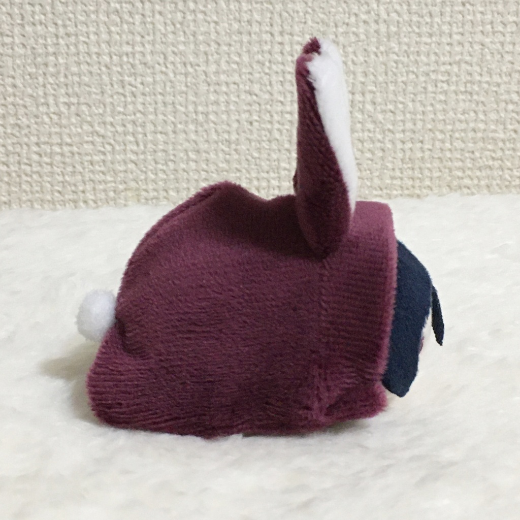 もちマスミニ着ぐるみ うさぎ バーガンディー